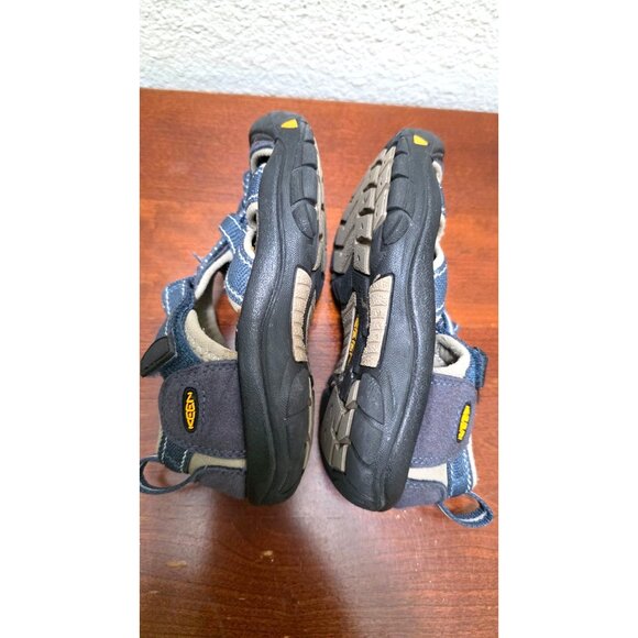 Keen Youth Blue Gray Closed Toe Hiking Sandals Adjustable Straps Size 11 - Picture 6 of 8